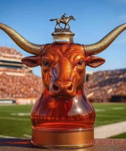 Texas Longhorn Bull Head Whiskey Bottle – Limited Edition