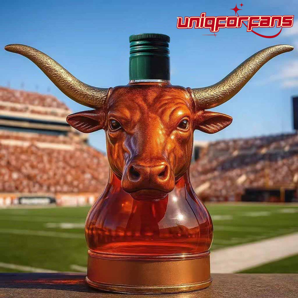 Texas Longhorn Bull Head Whiskey Bottle - Limited Edition Texas Longhorn Bull Head Whiskey Bottle - Limited Edition