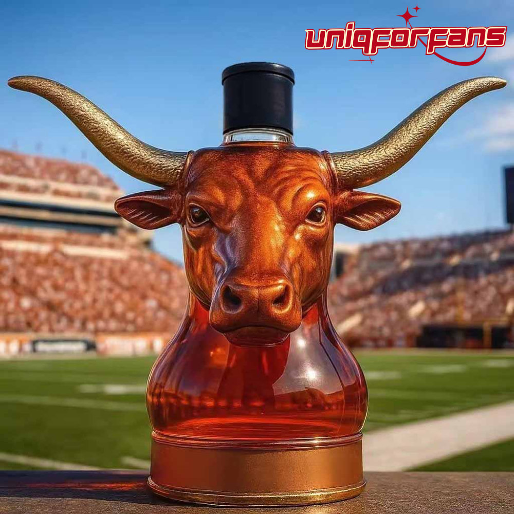 Texas Longhorn Bull Head Whiskey Bottle - Limited Edition Texas Longhorn Bull Head Whiskey Bottle - Limited Edition
