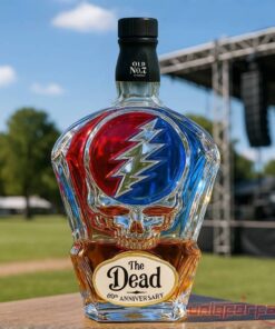 The Grateful Dead 60th Anniversary “Music That Never Ends” Whiskey Bottle