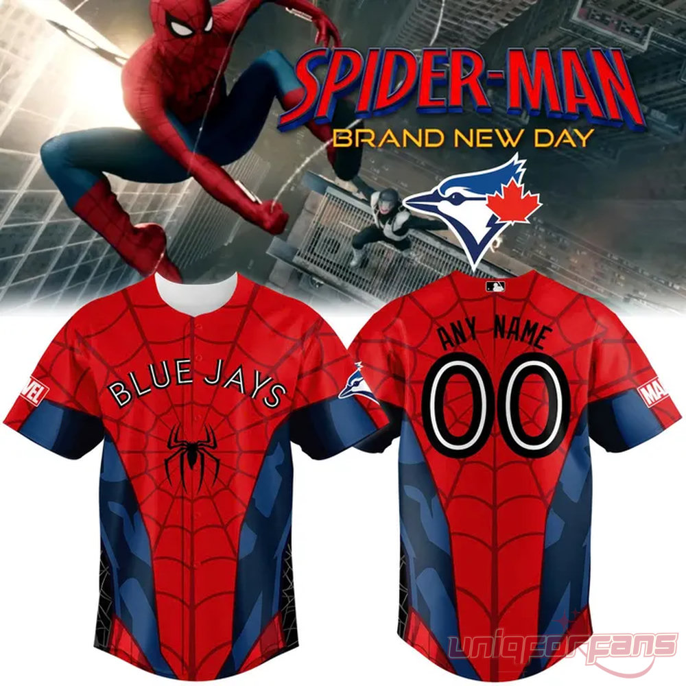 Toronto Blue Jays x Spider-Man Custom Edition Jersey Toronto Blue Jays x Spider-Man Custom Edition Jersey