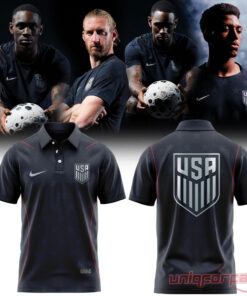 USMNT 2026 Personalized Stripes Match Black Edition Polo