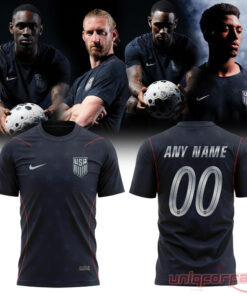 USMNT 2026 Stripes Match Black Jersey Custom Name & Number