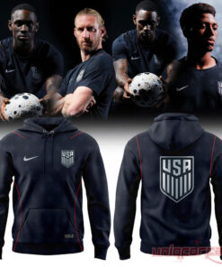U.S.Soccer 2026 Personalized Stripes Match Black Hoodie