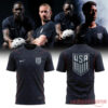 USMNT 2026 Stripes Match Black Polo Custom Name & Number