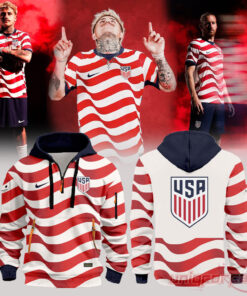 U.S.Soccer 2026 Personalized Stripes Match Zip 1/4 Hoodie