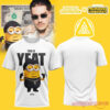 YEAT Lyfestyle Corporation X Minions & Monsters 2026 Edition Shirt, white tee with a stylish Minion and THIS IS YEAT text