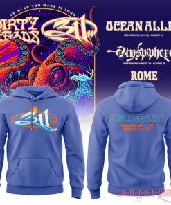 311 and Dirty Heads Blue Hoodie Colleciton So Glad You Made It Tour 311 and Dirty Heads Blue Hoodie Colleciton So Glad You Made It Tour
