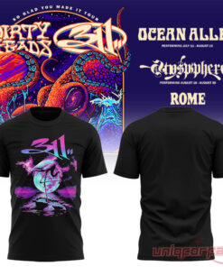 311 and Dirty Heads So Glad You Made It Tour At Rome Collection Tee