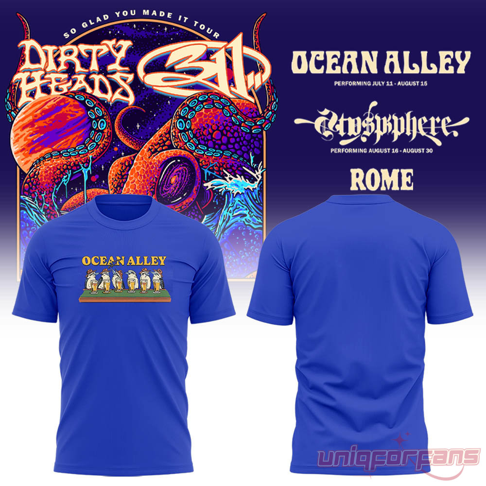 311 and Dirty Heads So Glad You Made It Tour At Rome Collection Tee 311 and Dirty Heads So Glad You Made It Tour At Rome Collection Tee