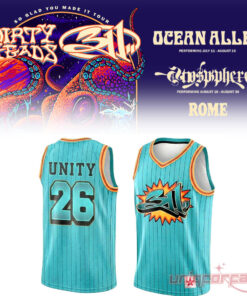 311 and Dirty Heads Tour At Rome Unity 26 Basketball Jersey