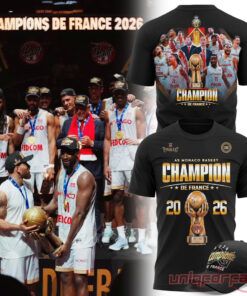AS Monaco Basket 2026 French League Champions Edition Tee