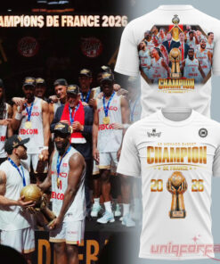 AS Monaco Basket 2026 French League Champions Edition Tee
