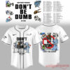 ASAP Rocky DON'T BE DUMB WORLD TOUR 2026 Collection Jersey, white baseball button-up with character lineup front graphic