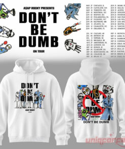 ASAP Rocky DON’T BE DUMB WORLD TOUR 2026 White Collection Hoodie