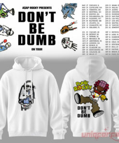 ASAP Rocky DON’T BE DUMB WORLD TOUR 2026 White Collection Hoodie
