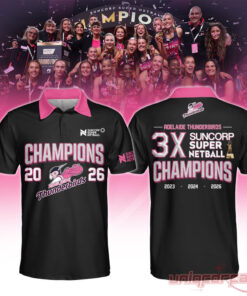 Adelaide Thunderbirds Champions Women’s 2026 Black Edition Polo For Fans