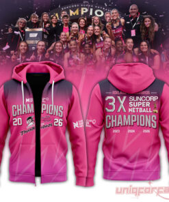 Adelaide Thunderbirds Champions Women’s 2026 Special HoodieZip For Fans