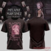 Aesthetic Melanie Martinez HADES: THE SACRIFICE Tour 2026 Signature T-Shirt in dark brown with pink frame graphic