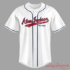 Alan Jackson Last Call The Finale 2026 Jersey front view in white with red script logo and blue trim