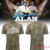 Alan Jackson x Tennessee Titans “Last Call - The Finale” Limited Tee: camouflage print concert shirt with white text logo