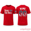 All-Star Game 2026 Ring The Bell USA 250th Anniversary Custom Shirt in red, showing front text & back custom flag number