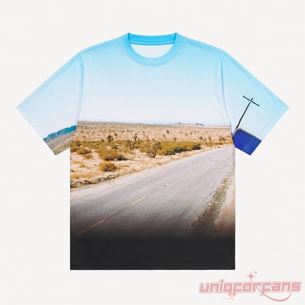 Anthony Davis League In Las Vegas Remember Me Special 3D T-Shirt showing an all-over desert road landscape graphic print