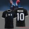 Argentina Messi x Spider-Man Graphic T-Shirt in black and blue web with a signed back number 10 print