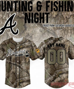 Atlanta Braves Hunting And Fishing Theme Night 2026 Custom Edition Jersey Atlanta Braves Hunting And Fishing Theme Night 2026 Custom Edition Jersey