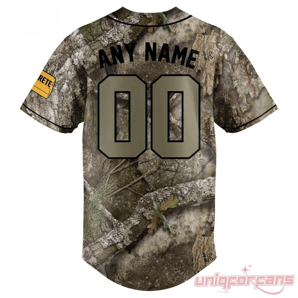 Atlanta Braves Hunting & Fishing Night 2026 Custom Jersey – Realtree camo back with custom name and number on personalized edition