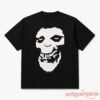 BTS Jungkook Misfits Fiend Skull At FIFA World Cup Halftime 2026 t-shirt featuring bold white skull print on black