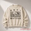 BTS RM Kim Nam Joon At World Cup 2026 Final Anti Matisse Sweatshirt in beige with black graphic print