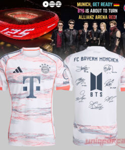 BTS x FC Bayern Munich Arirang World Tour All Members Signature Jersey
