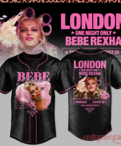 Bebe Rexha UK Tour At London Baseball Jersey Collection