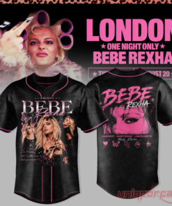 Bebe Rexha UK Tour At London Baseball Jersey Collection