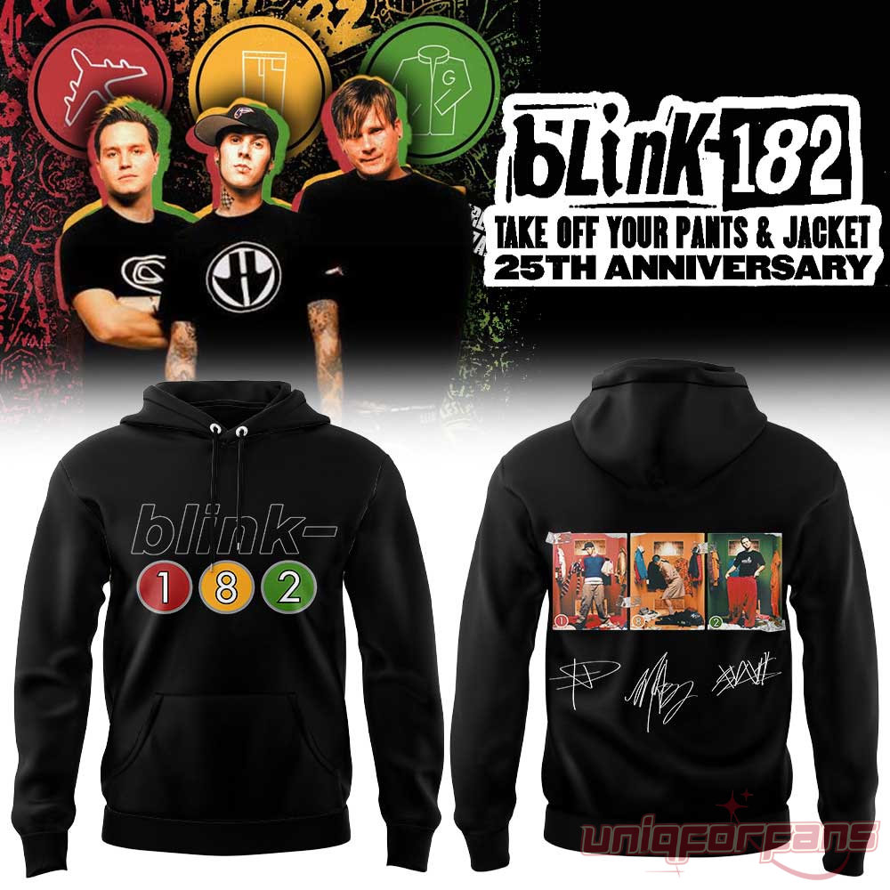Blink-182 25th Anniversary Take Off Your Pants and Jacket Limited Hoodie Blink-182 25th Anniversary Take Off Your Pants and Jacket Limited Hoodie