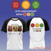 Blink-182 Anniversary Collection Signature T-Shirt Limited Edition, black sleeve raglan style with front and back prints