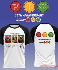Blink-182 Anniversary Collection Signature T-Shirt Limited Edition