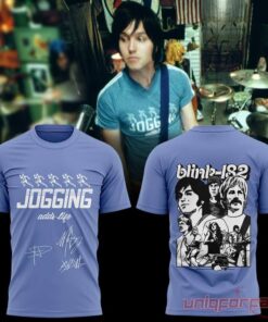 Blink-182 Boomer Spaulding and Travis Blue Edition 3D T-Shirt Blink-182 Boomer Spaulding and Travis Blue Edition 3D T-Shirt