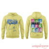 Blink-182 Boomer Spaulding Pastel Hoodie featuring front blue graphic with signatures and back One More Time album art