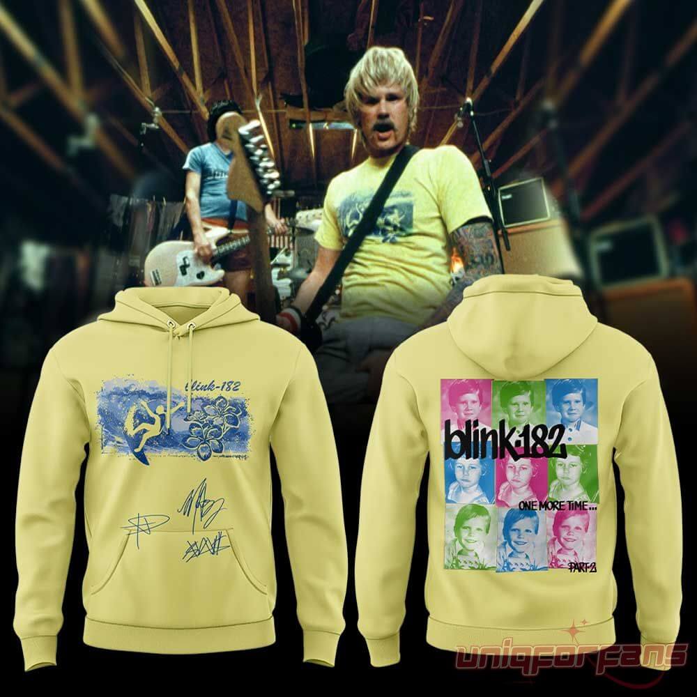 Blink-182 Boomer Spaulding and Travis Special Edition Pastel Hoodie Blink-182 Boomer Spaulding and Travis Special Edition Pastel Hoodie