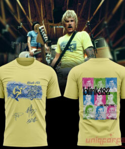 Blink-182 Boomer Spaulding and Travis Special Edition Pastel Tee Blink-182 Boomer Spaulding and Travis Special Edition Pastel Tee