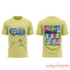 Blink-182 Boomer Spaulding Pastel Tee featuring front blue graphic with signatures and back One More Time album art