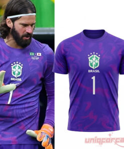 Brazil Alisson Becker World Cup 2026 Purple Goalkeeper Limited Jersey