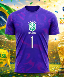 Brazil Alisson Becker World Cup 2026 Purple Goalkeeper Limited Jersey