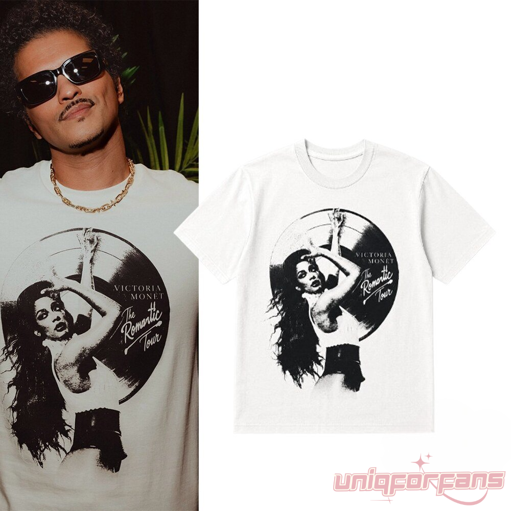 Bruno Mars Victoria Monet The Romantic Tour Special Shirt Bruno Mars Victoria Monet The Romantic Tour Special Shirt