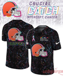 Cleveland Browns Crucial Catch Limited Football Jersey