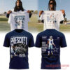 Dallas Cowboys Dak Prescott Most Career Passing Yards Special Shirt in navy blue showing front and back prints