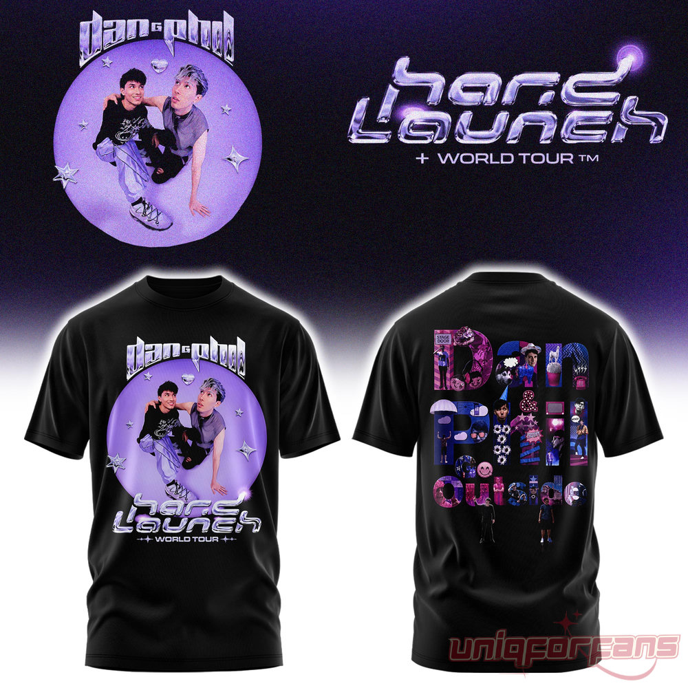 Dan and Phil Announce Hard Launch World Tour Edition Tee Dan and Phil Announce Hard Launch World Tour Edition Tee