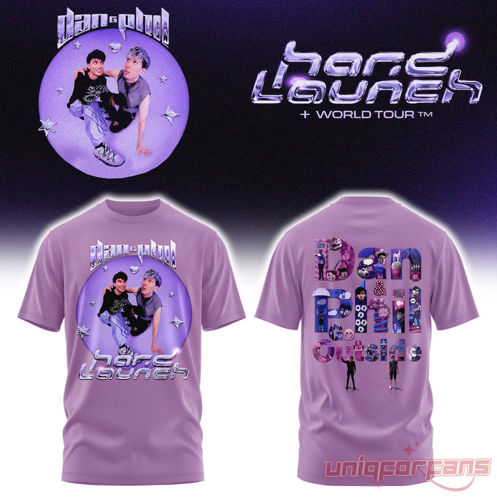Dan and Phil Announce Hard Launch World Tour Edition Tee Dan and Phil Announce Hard Launch World Tour Edition Tee